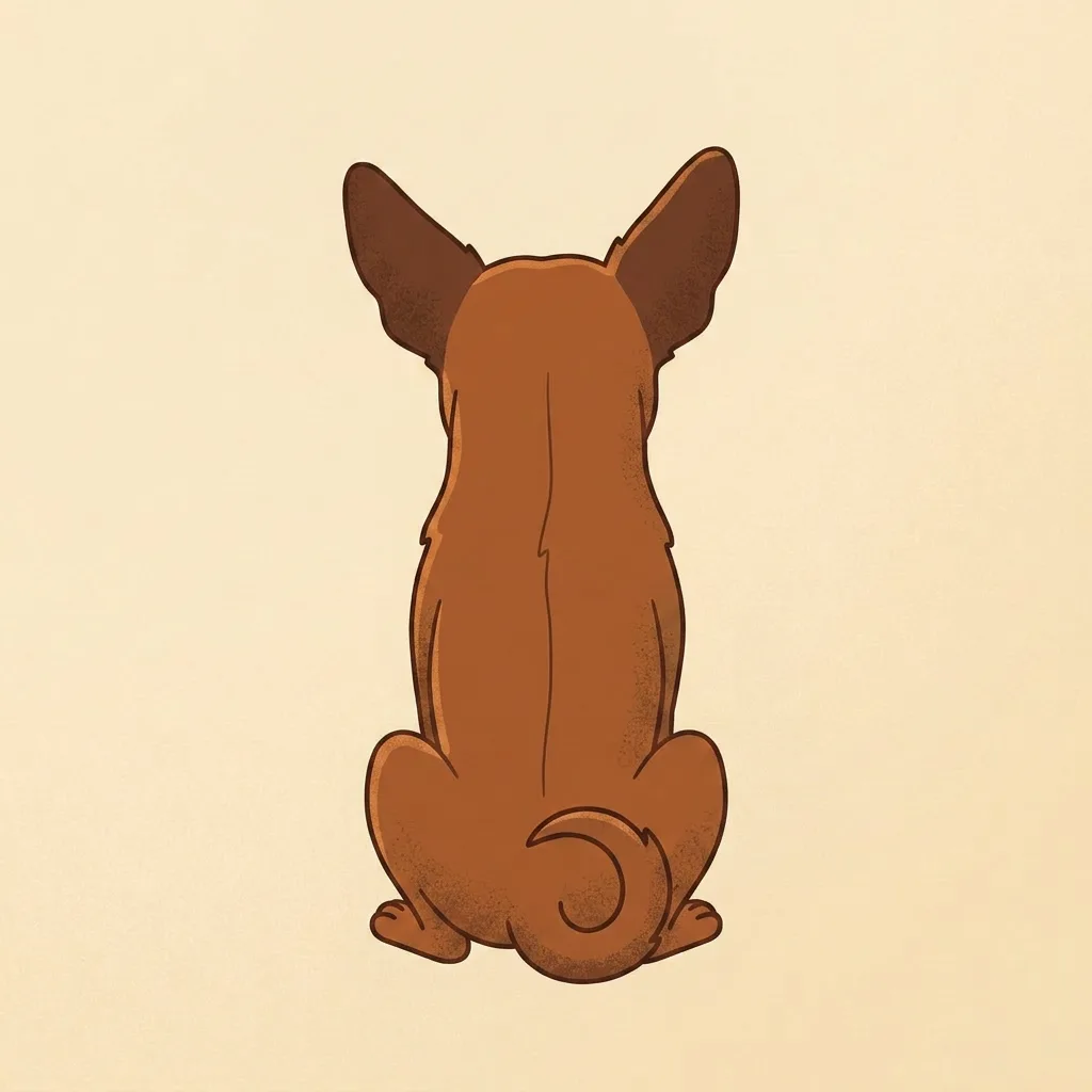 Dog skin inspection body map: Back / spine zone, where to scan for ticks, fleas and skin issues
